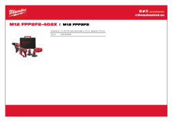MILWAUKEE M12 FUEL™ set nářadí 4933480590 A4 PDF