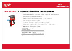 MILWAUKEE M18 FUEL™ expandér UPONOR™ Q&E 4933479436 A4 PDF