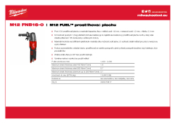 MILWAUKEE M12 FUEL™ prostřihovač plechu 1,6 mm 4933479617 A4 PDF