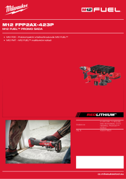 MILWAUKEE M12 FUEL™ promo sada 4933478825 A4 PDF