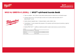 MILWAUKEE M12™ vyhřívaná bunda šedá 4933479363 A4 PDF