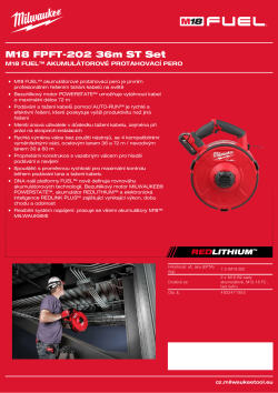 MILWAUKEE M18 FUEL™ akumulátorové protahovací pero sada 4933471953 A4 PDF