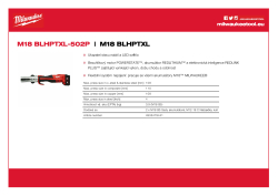 MILWAUKEE M18™ FORCE LOGIC™ bezuhlíkový hydraulický lis XL 4933479441 A4 PDF