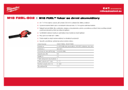 MILWAUKEE M18 FUEL™ fukar na dva akumulátory 4933479988 A4 PDF