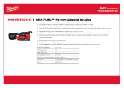 MILWAUKEE M18 FUEL™ 75 mm pásová bruska 4933479614 A4 PDF