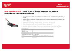 MILWAUKEE M18 FUEL™ 53 cm sekačka na trávu s pojezdem na dva akumulátory 4933479585 A4 PDF