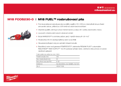 MILWAUKEE M18 FUEL™ rozbrušovací pila 4933471696 A4 PDF