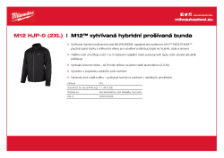 MILWAUKEE M12™ vyhřívaná hybridní prošívaná bunda 4933464368 A4 PDF