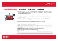 MILWAUKEE M18 FUEL™ ONE-KEY™ stolní pila 4933464225 A4 PDF