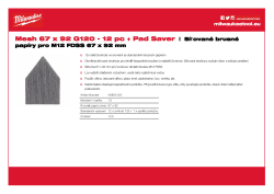 MILWAUKEE Mesh Sheets for M12 FDSS 48805120 A4 PDF