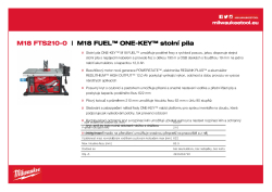 MILWAUKEE M18 FUEL™ ONE-KEY™ stolní pila 4933464722 A4 PDF