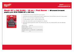 MILWAUKEE Mesh Sheets for M12 FDSS 48805180 A4 PDF
