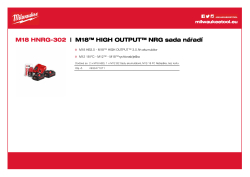 MILWAUKEE M18™ HIGH OUTPUT™ sada akumulátorů a nabíječky 4933471071 A4 PDF