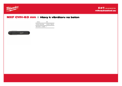 MILWAUKEE Hlava k vibrátoru 63 mm 4932479840 A4 PDF