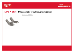 MILWAUKEE MILWAUKEE® čelisti z nerezavějící oceli pro trubkový stojan 4932478925 A4 PDF