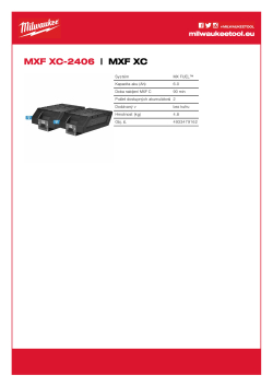 MILWAUKEE MX FUEL™ REDLITHIUM™ 6.0 Ah akumulátor 4933479162 A4 PDF