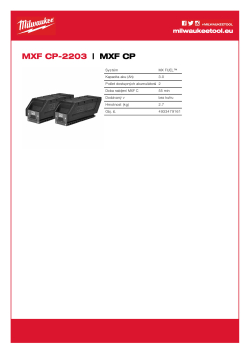 MILWAUKEE MX FUEL™ REDLITHIUM™ 3.0 Ah akumulátor 4933479161 A4 PDF