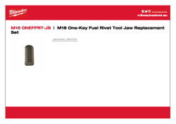 MILWAUKEE M18 One-Key Fuel Rivet Tool Jaw Replacement Set 4932479797 A4 PDF