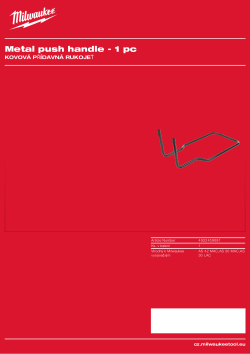 MILWAUKEE Přídavná rukojeť AS 30 4932459691 A4 PDF