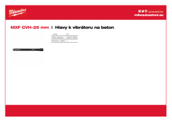 MILWAUKEE Hlava k vibrátoru 25 mm 4932479839 A4 PDF