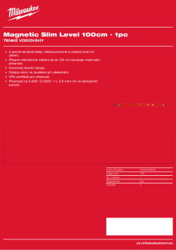 MILWAUKEE Magnetická 100 cm 4932464856 A4 PDF