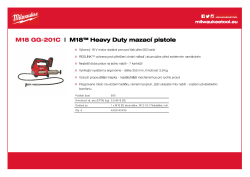 MILWAUKEE M18™ mazací pistole 4933440490 A4 PDF