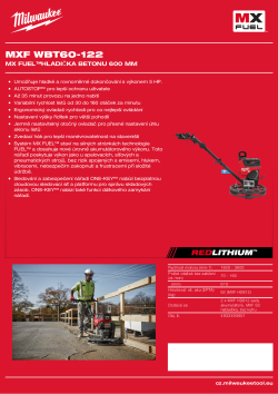 MILWAUKEE MX FUEL™hladička betonu 600 mm 4933493601 A4 PDF