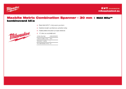 MILWAUKEE Metrický kombinovaný klíč MAX BITE™ 30 mm 4932480206 A4 PDF