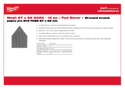 MILWAUKEE Mesh Sheets for M12 FDSS 48805220 A4 PDF