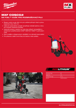 MILWAUKEE MX FUEL™ vozík pro rozbrušovací pilu 4933493264 A4 PDF