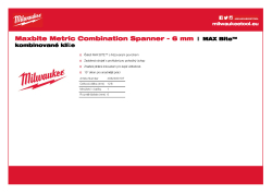MILWAUKEE Metrický kombinovaný klíč MAX BITE™ 6 mm 4932480197 A4 PDF