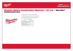 MILWAUKEE Metrický kombinovaný klíč MAX BITE™ 27 mm 4932480203 A4 PDF