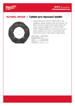MILWAUKEE Press Jaws 4932479460 A4 PDF