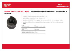 MILWAUKEE Děrovačka M20 4932430842 A4 PDF