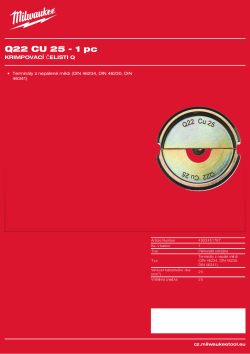 MILWAUKEE Q22 CU 25 4932451767 A4 PDF