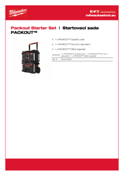 MILWAUKEE Startovací sada PACKOUT™ 4932479957 A4 PDF