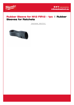 MILWAUKEE Gumová objímka pro M12 FIR12 4932479101 A4 PDF