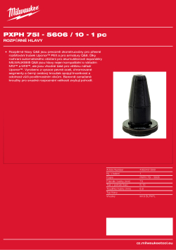 MILWAUKEE Expander heads 4932451399 A4 PDF