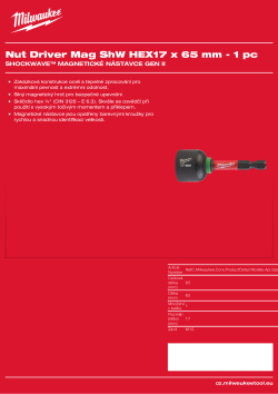 MILWAUKEE SHOCKWAVE™ Nut Drivers 4932492444 A4 PDF