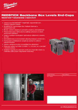 MILWAUKEE Koncovka pro REDSTICK™ BACKBONE™ vodováhy 4932459680 A4 PDF