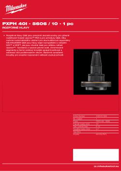 MILWAUKEE Expander heads 4932451396 A4 PDF