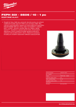 MILWAUKEE Expander heads 4932451397 A4 PDF