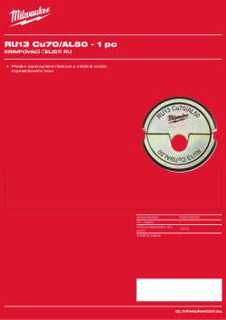 MILWAUKEE RU13 Cu70/AL50 4932459486 A4 PDF