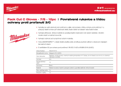 MILWAUKEE Rukavice s třídou ochrany proti proříznutí C 7/S - 12 ks 4932479716 A4 PDF