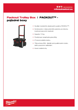 MILWAUKEE PACKOUT™ pojízdný box 4932464078 A4 PDF