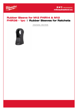 MILWAUKEE Gumová objímka pro M12 FHIR14 & M12 FHIR38 4932479099 A4 PDF