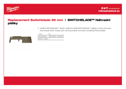 MILWAUKEE Switchblade replacement blades 4932479551 A4 PDF
