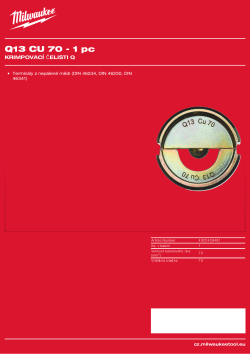 MILWAUKEE Q13 CU 70 4932459481 A4 PDF