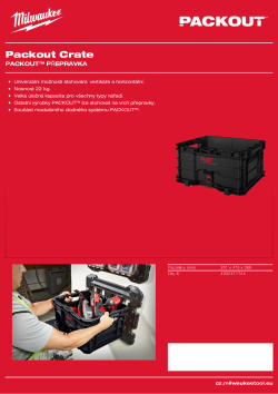 MILWAUKEE PACKOUT™ přepravka 4932471724 A4 PDF