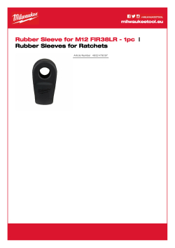 MILWAUKEE Gumová objímka pro M12 FIR38LR 4932479097 A4 PDF